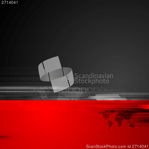 Image of Hi-tech abstract tech vector background