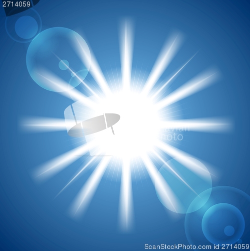 Image of Abstract vector sun background