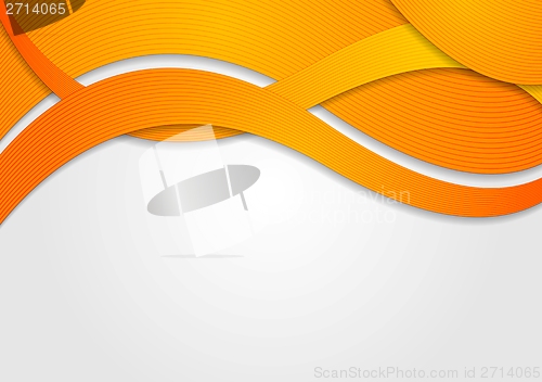 Image of Bright abstract vector waves design