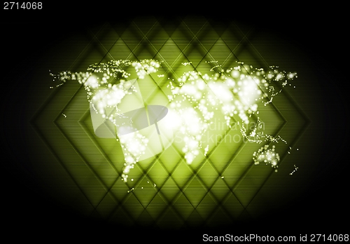 Image of Abstract world map shiny backdrop