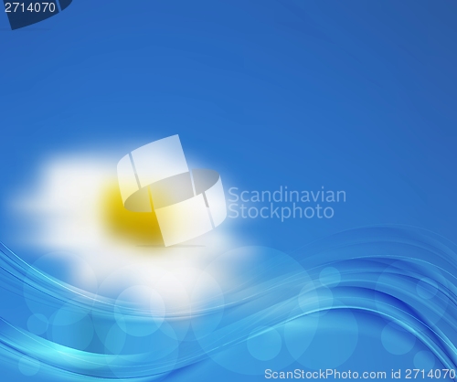 Image of Bright nature vector background. Gradient mesh