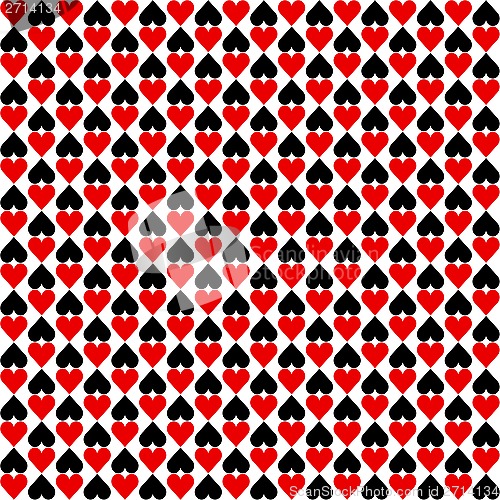 Image of Seamless Hearts Pattern