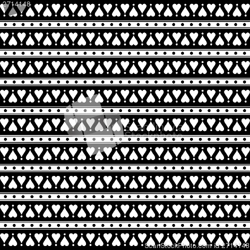 Image of Seamless Hearts Pattern