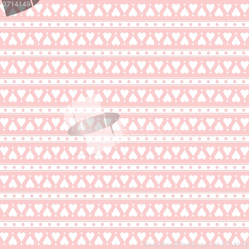 Image of Seamless Hearts Pattern