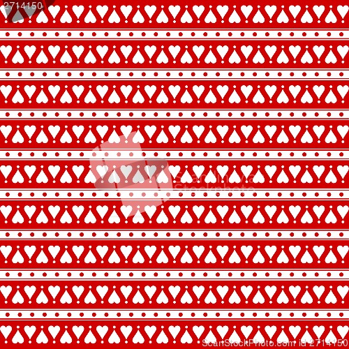 Image of Seamless Hearts Pattern