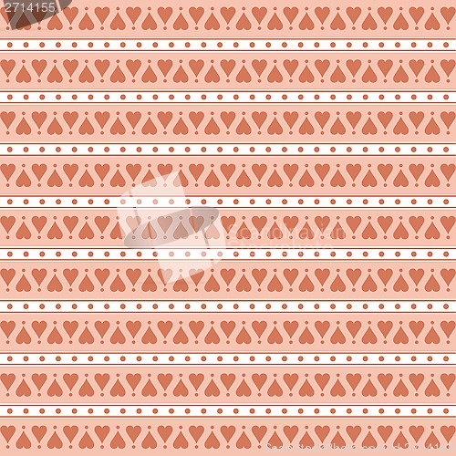 Image of Seamless Hearts Pattern