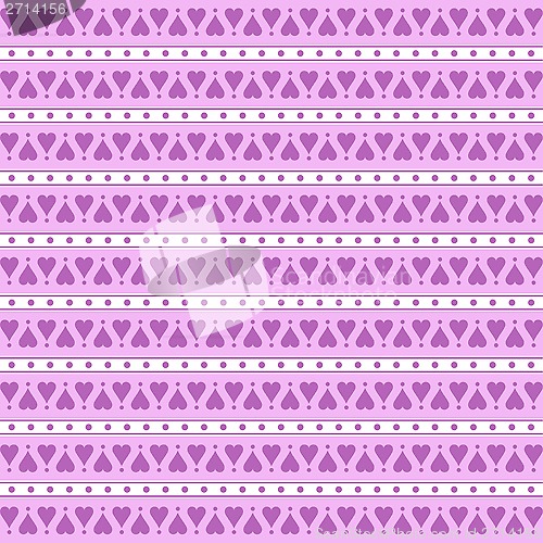 Image of Seamless Hearts Pattern