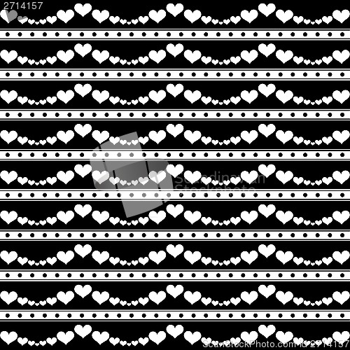 Image of Seamless Hearts Pattern