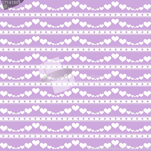 Image of Seamless Hearts Pattern