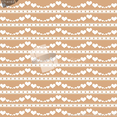 Image of Seamless Hearts Pattern