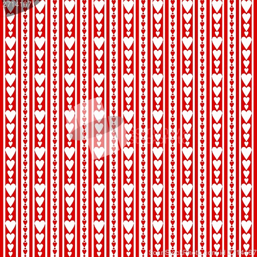 Image of Seamless Hearts Pattern