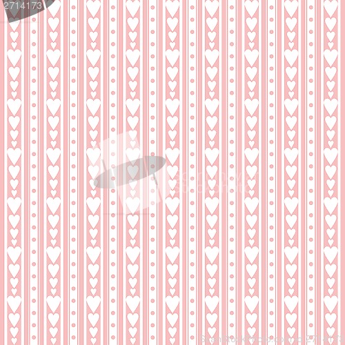 Image of Seamless Hearts Pattern