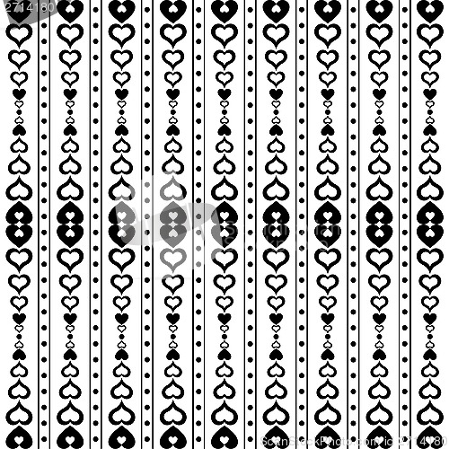 Image of Seamless Hearts Pattern