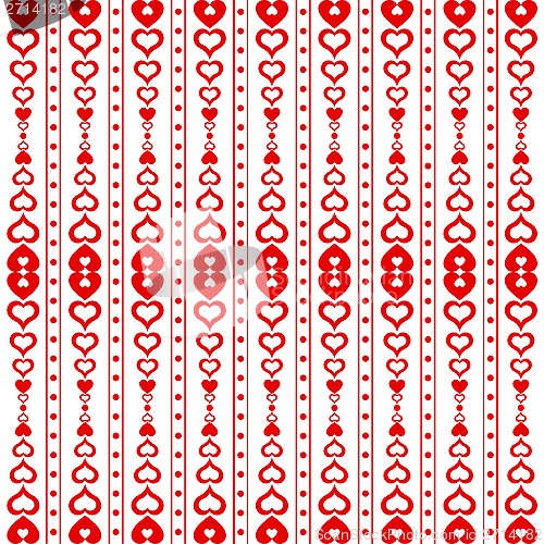 Image of Seamless Hearts Pattern
