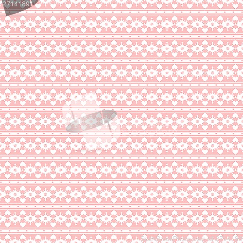 Image of Seamless Hearts Pattern