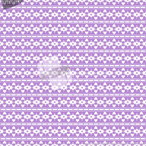 Image of Seamless Hearts Pattern