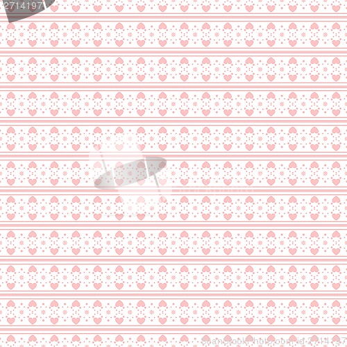 Image of Seamless Hearts Pattern