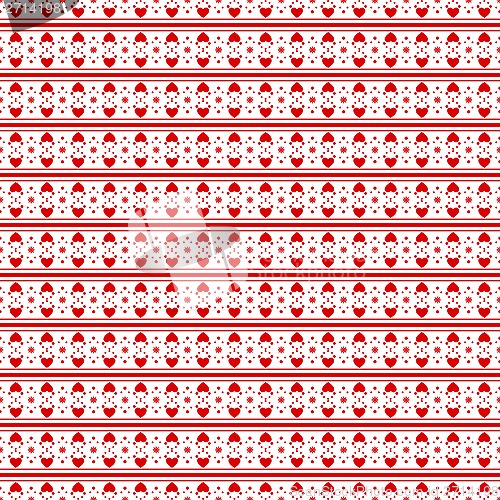 Image of Seamless Hearts Pattern