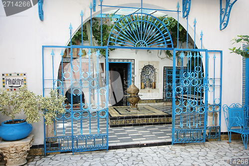 Image of Sidi Bou Said courtyard