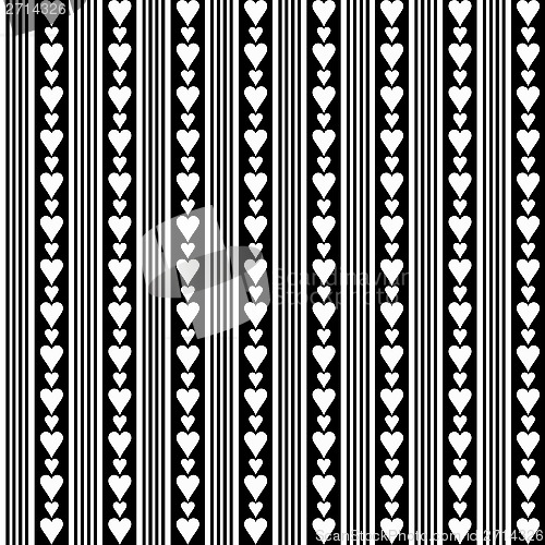 Image of seamless hearts pattern