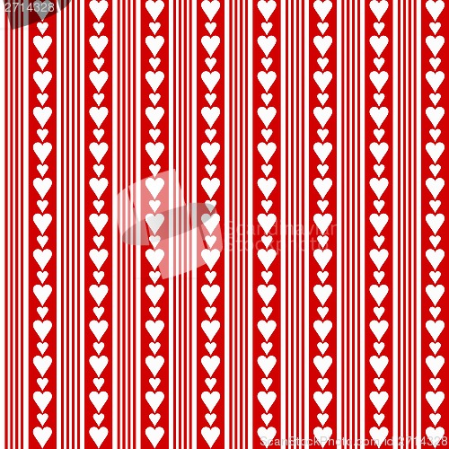 Image of seamless hearts pattern