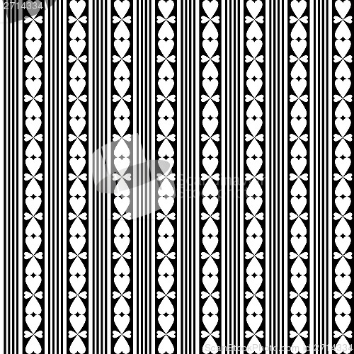 Image of seamless hearts pattern