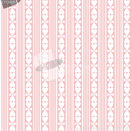 Image of seamless hearts pattern