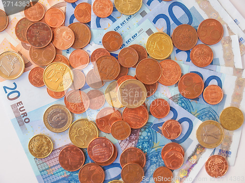 Image of Euros coins and notes