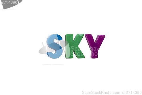 Image of Letter magnets SKY