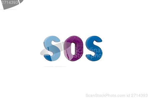 Image of Letter magnets SOS