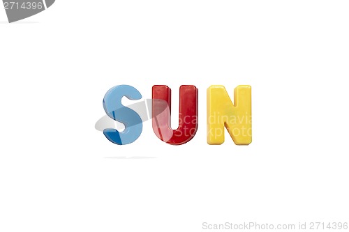 Image of Letter magnets SUN