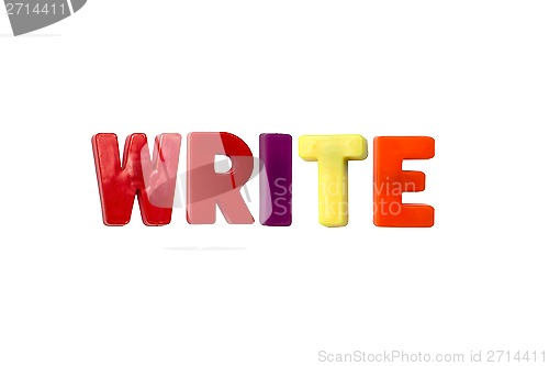 Image of Letter magnets WRITE