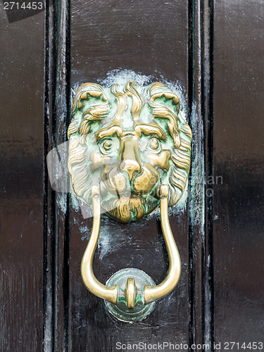 Image of brass door knocker