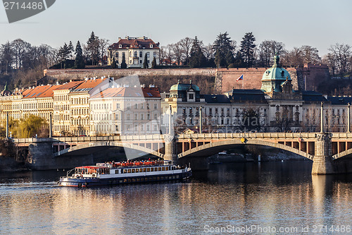 Image of View to the Prague river Vltava