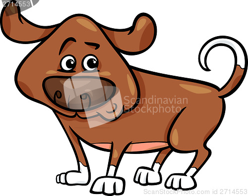 Image of cute dog cartoon illustration