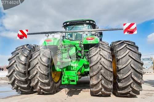 Image of Agricultural machinery exhibition. Tyumen. Russia