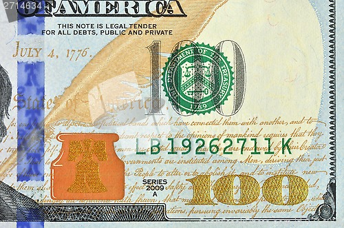 Image of Redesigned hundred american dollars