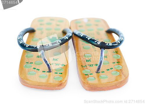 Image of Two Chinese massage summer sandals