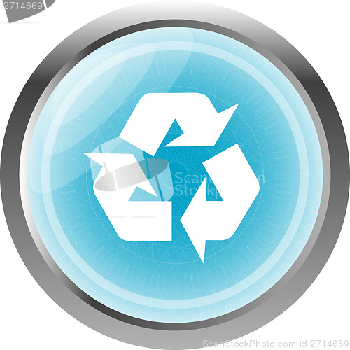 Image of Icon Series isolated on white - Recycle Sign