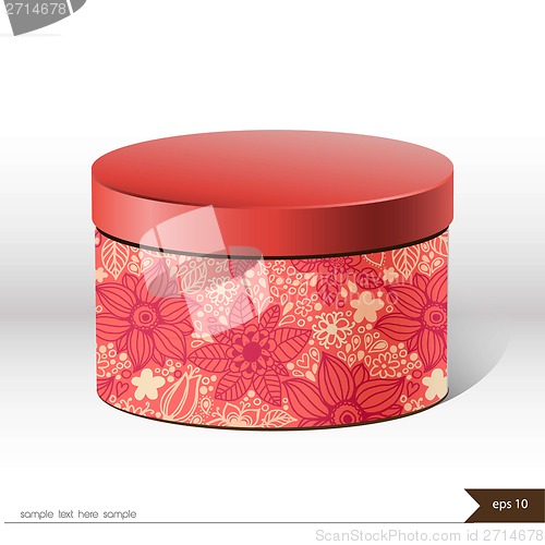 Image of Packaging gift box on isolated background