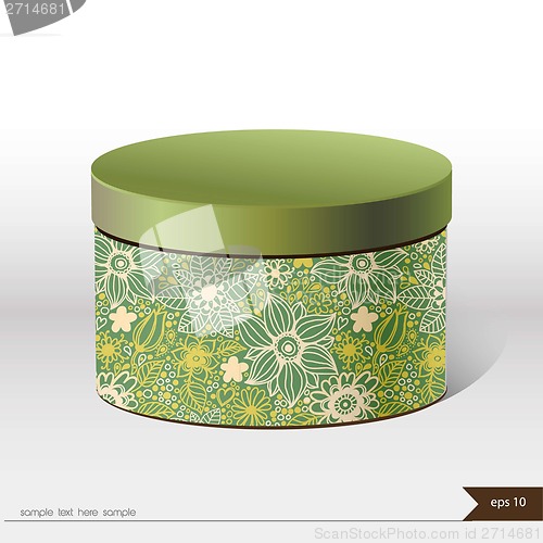 Image of Packaging gift box on isolated background