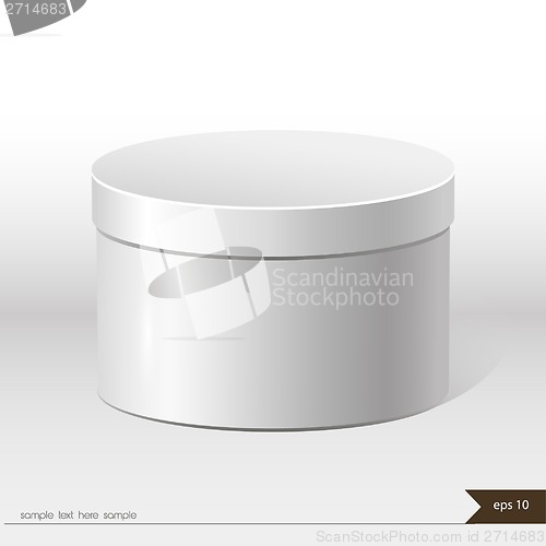 Image of White packaging gift box on isolated background