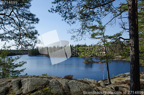 Image of View point at a calm lake