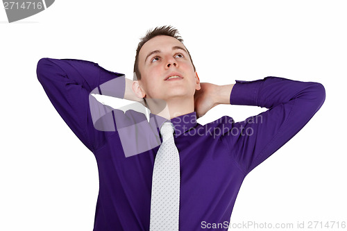 Image of Relaxed businessman