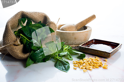 Image of Pesto ingredients
