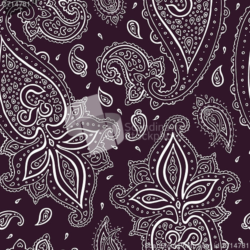 Image of Seamless Paisley background.