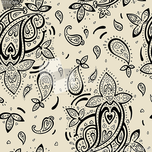 Image of Seamless Paisley background.