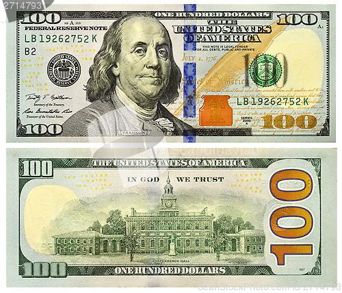 Image of Hundred american dollars