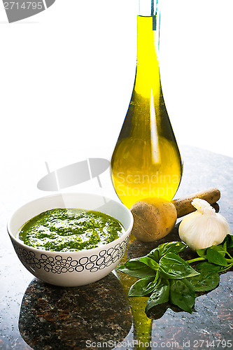 Image of Fresh basil pesto