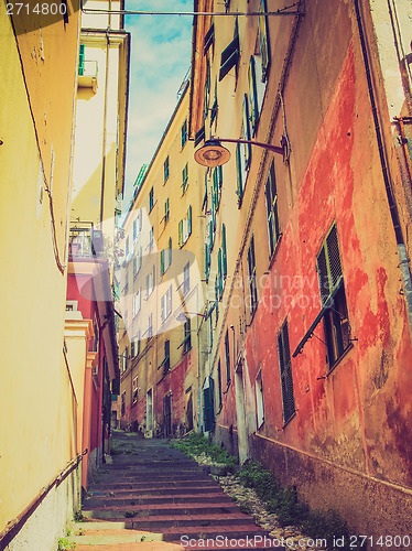 Image of Retro look Genoa old town